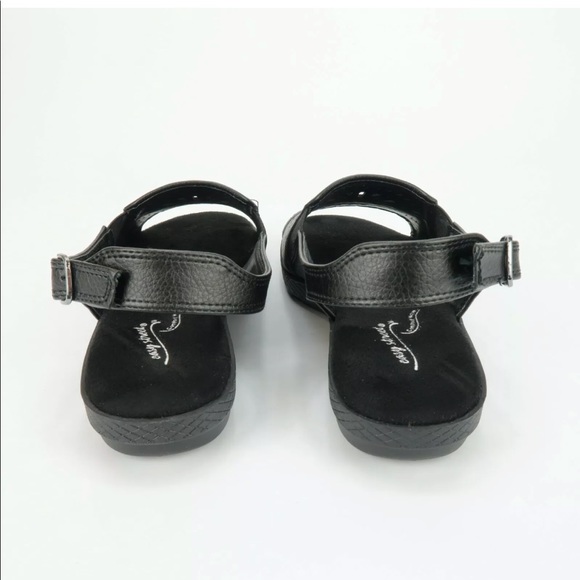 Easy Street Rose Wedge Cutout Lightweight Sandals - Picture 6 of 6